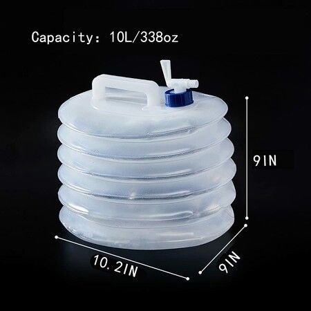 Collapsible Water Bucket Reuseable Foldable Leak Proof Portable Travel Water Bucket for Outdoor(10L)