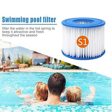 Type S1 Spa Filter Cartridge, Compatible with All for Intex PureSpa Models (4 Pcs)