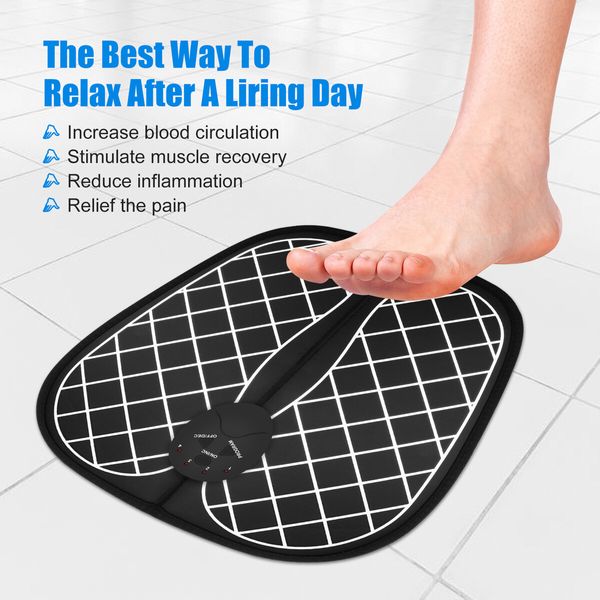 Foot Massager Cushion ,Feet Muscle Stimulator, Foot Massage Mat Improve Blood Circulation Relieve Pain Health Care