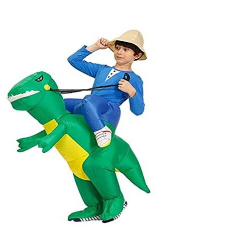 90-120cm Inflatable Christmas Dino  Dinosaur Costume Blow Up Suit Cosplay Costume Christmas Party Halloween