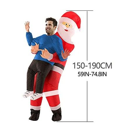 Inflatable Christmas Santa Claus Costume Christmas Party All sizes fit