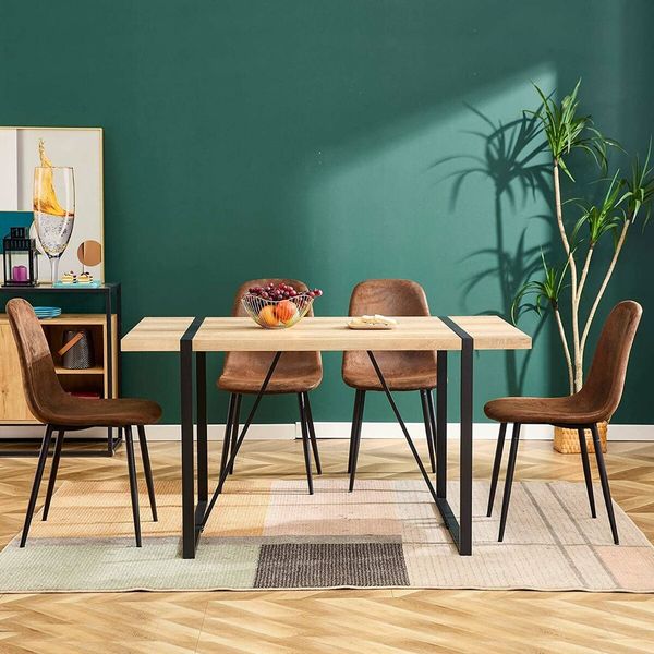 Dining Kitchen Table Dinner Living Room Rectangle Narrow Modern 4 Seater Cafe Breakfast Pub Bistro Restaurant Furniture Decor