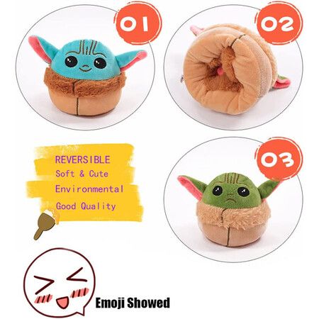 Yoda - Reversible Double Sided Octopus Plush Toy | Star Wars The Child Flip Double Sided Toy for Kids