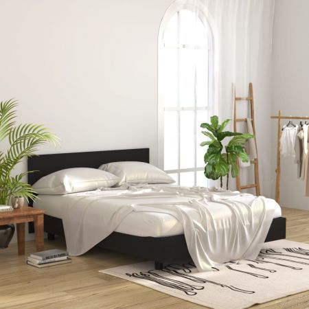 Bed Headboard Black 160x1.5x80 cm Engineered Wood