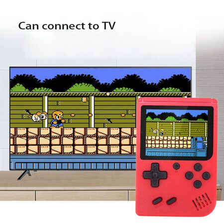 Retro Portable Mini Handheld Video Game Console 8-Bit Color LCD Kids Color Game Player Built-in 400 games