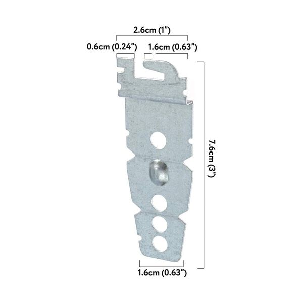 2Pack Undercounter Dishwasher Bracket Replacement - Whirlpool - Compatible - Compare to 8269145/WP8269145 - Replacement Dishwasher Upper Mounting Bracket