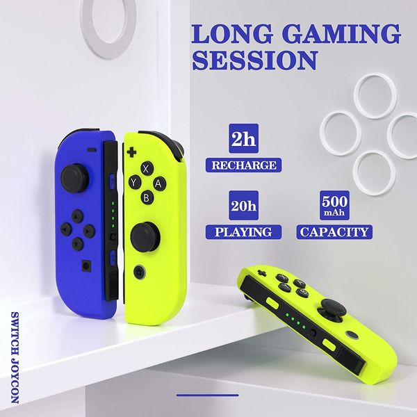 Joy-con Controller Compatible with Switch,Wireless Replacement for Switch,Support Wake-up/Motion Control