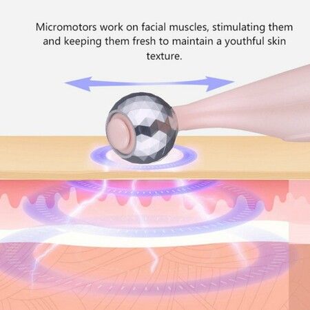 lectric 3D Roller Facial Massager, 3 In1 Multifun Microcurrent Face Body Beauty Roller Massager