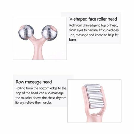 lectric 3D Roller Facial Massager, 3 In1 Multifun Microcurrent Face Body Beauty Roller Massager