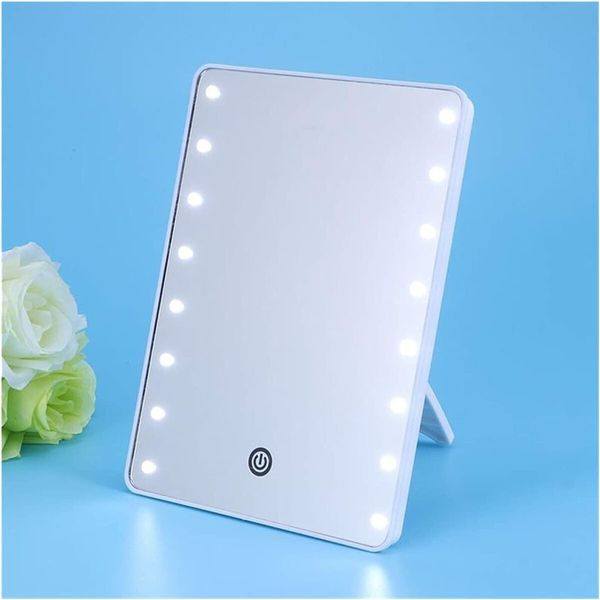 Vanity mirror with lights 16 LEDs Makeup Mirror With LED Touch Adjustable Light