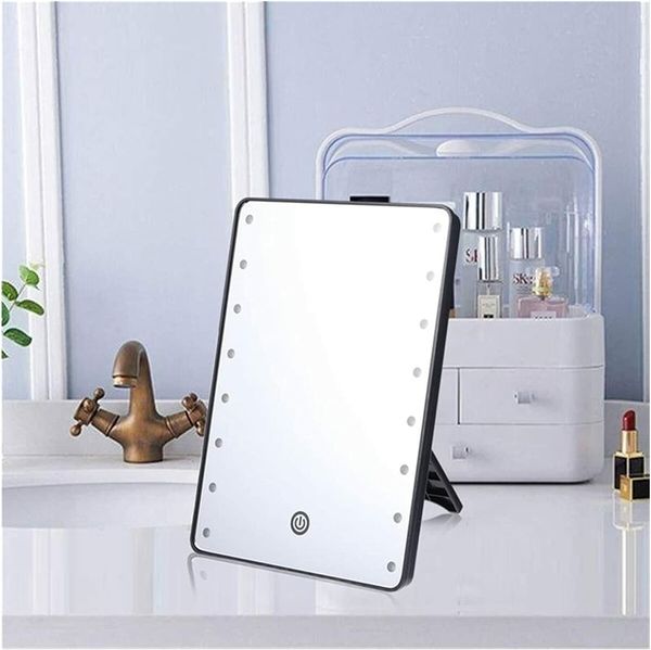 Vanity mirror with lights 16 LEDs Makeup Mirror With LED Touch Adjustable Light