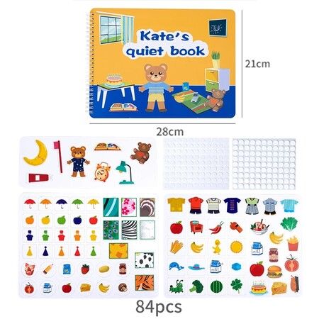 9 Pages Montessori My First Busy Book Kids Quiet Books Education Toys