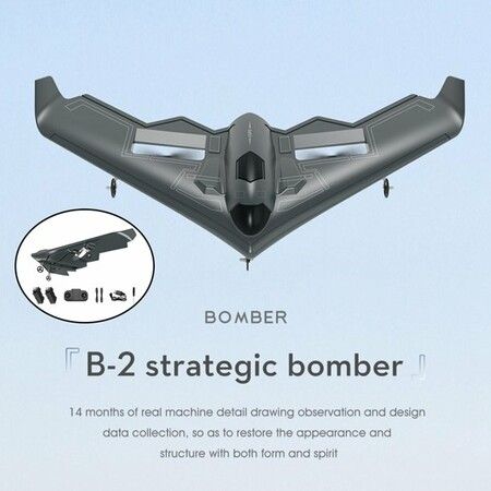 Foam B2 Bomber Ready to Fly Model Channel RC Plane for Child Age 14 With light