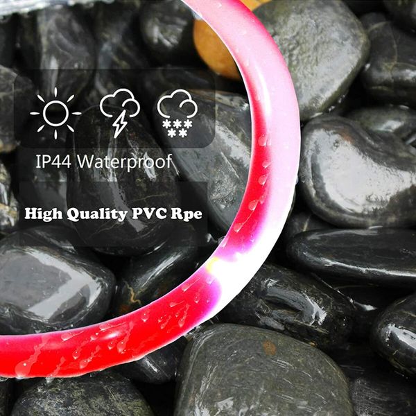 Solar Rope Lights Outdoor Waterproof LED Candy Rope Lights 33ft 100 LEDs Tube String Lights