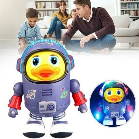 Educational Electric Musical Dance Duck Toy, Intelligent Walking Electric Duck Toy