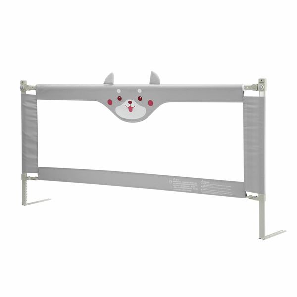 Bed Rail Bedrail Kids Side Safety Guard Toddler Child Cot Fence Barrier Queen Adjustable Baby Fall Protection 180x100cm Mesh Double Lock