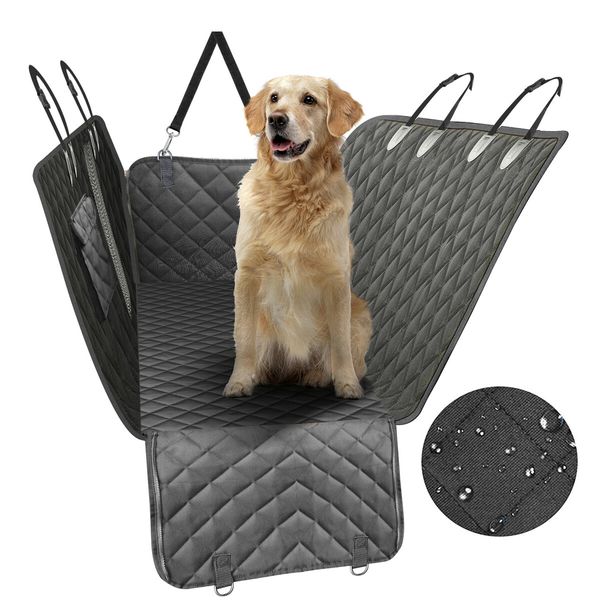 Pet Dog Car Seat Cover Cat Hammock Back Blanket Beach Mat Rear Bench Protector Waterproof Non Slip Storage Pocket