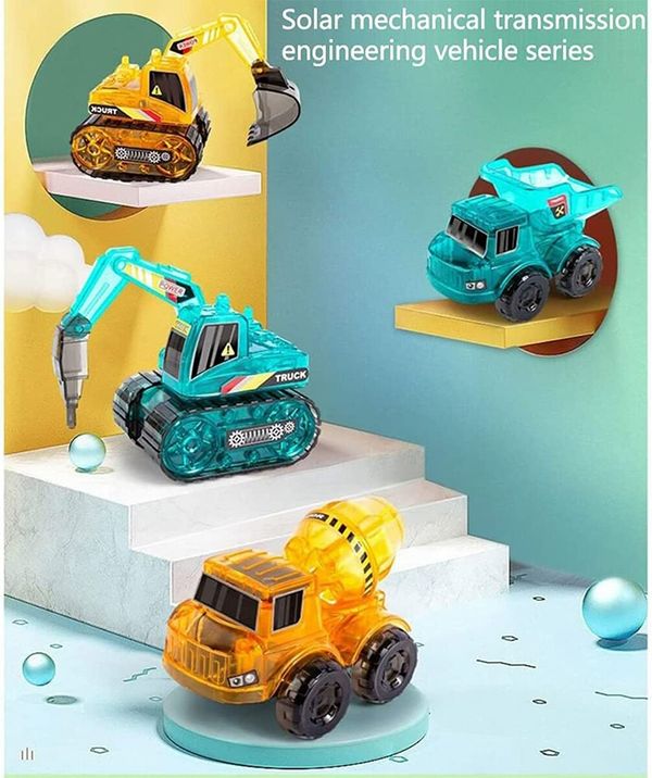 Solar Engineering Vehicle STEM Construction Toys STEM Building Toys Solar Electric Car DIY Assembly Truck  Science Building Set Gifts Age 8+