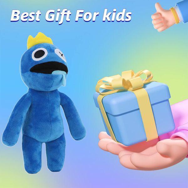 Rainbow Plush FRIEND Blue monsters  Plush Toys Soft Cute Stuffed Animal Doll, Best Gift for Boys and Girls 30cm