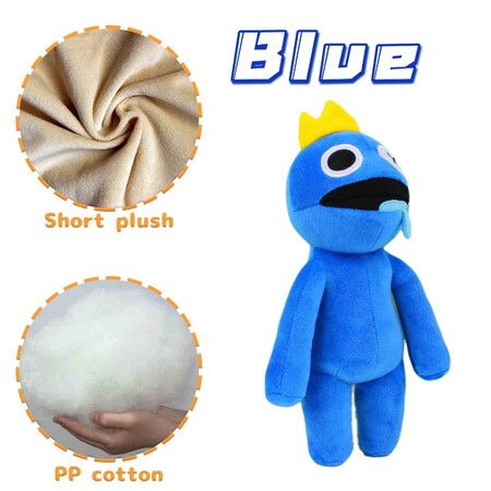 Rainbow Plush FRIEND Blue monsters  Plush Toys Soft Cute Stuffed Animal Doll, Best Gift for Boys and Girls 30cm