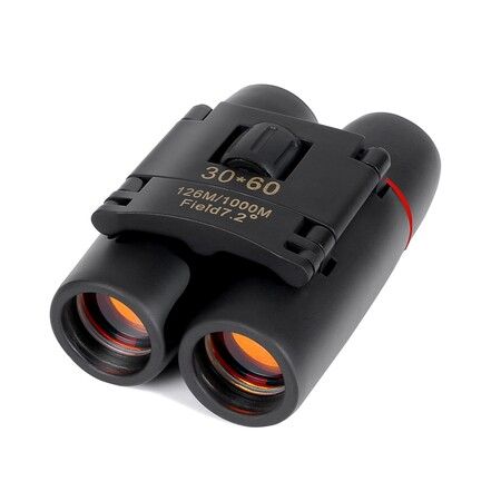 30x60 HD Telescope Long Range Folding Binoculars with Low Light Night Vision  Gift for Child Outdoor Bird Watching Camping