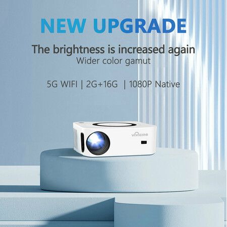 1080P HD 5G WIFI Projector SmartFull HD Portable Projector Large Screen LED Bluetooth HIFI Speaker