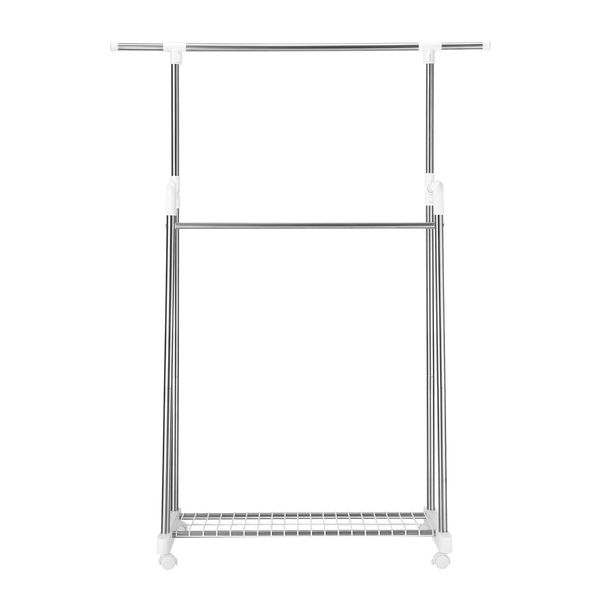 Clothes Airer Rail Drying Rack Width Adjustable Laundry Stand Dryer Hanger Indoor Outdoor Multi Purpose