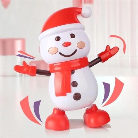 360 Degree Rotating Electric Singing Dancing Snowman Robot Toy