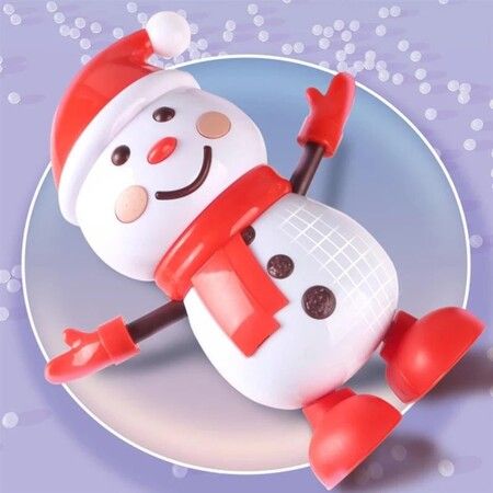 360 Degree Rotating Electric Singing Dancing Snowman Robot Toy