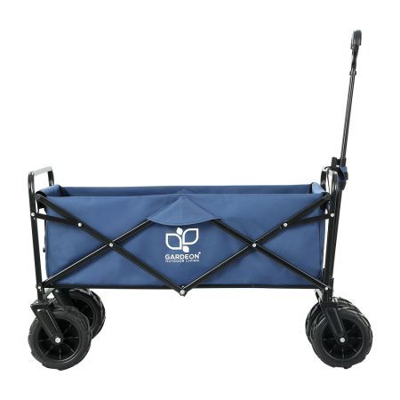 Gardeon Garden Cart Folding 120kg Trolley Camping Wagon Barrow Outdoor Beach