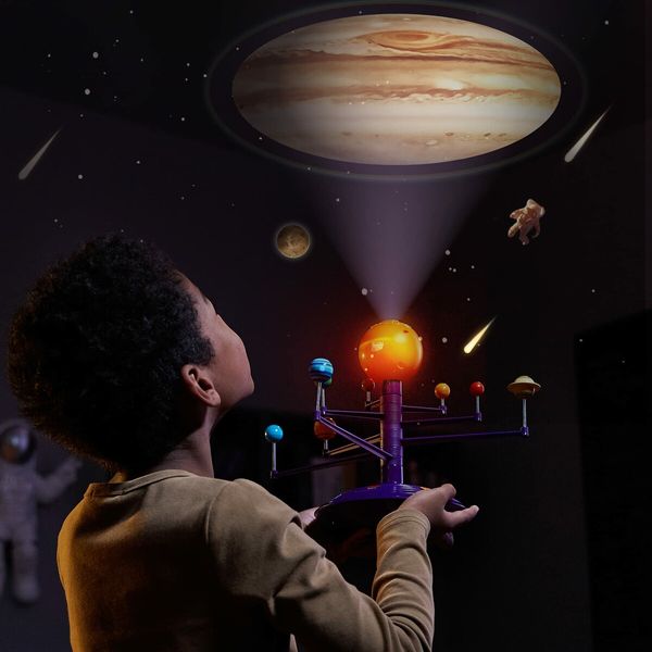 Science Can Solar System Astronomy Solar System Model Kit Planetarium Projector with 8 Planets STEM Space Toys 4+