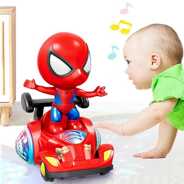 Spin Dancing Robot Interactive Toy Car with Colorful Flashing Lights & Music Great Christmas Birthday Gifts Age 3+