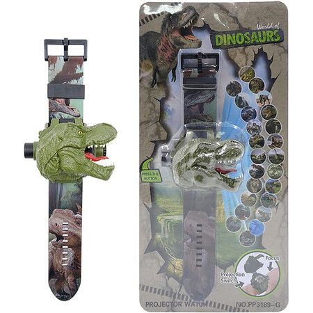 Dinosaur Projector Wristwatch for Kids Boys Girls