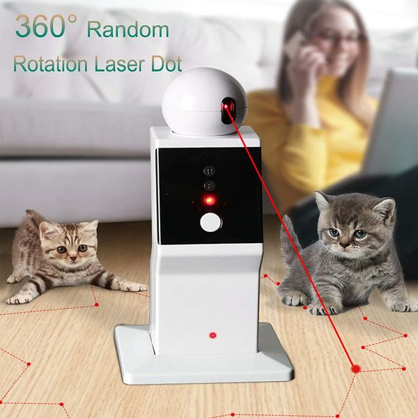 Cat Laser Toy Automatic Random Interactive Laser  for Indoor Kittens Dogs Cat Red Dot Exercising Toy