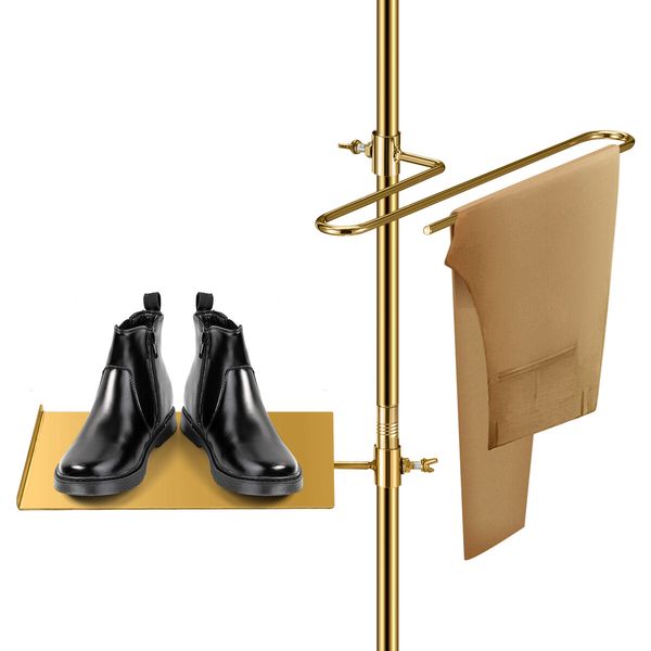 Shoe Rack Pants Hanger Set Storage Shelf Boot Tray Trouser Holder Unit Metal for Mannequin