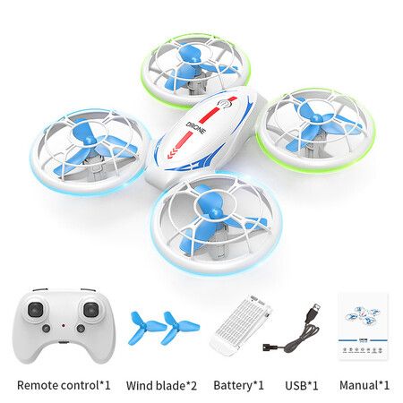 Four Axes Mini Drone RC Quadcopte r with Propeller with Auto Hover 360°Stuny Roll Kids Toys Gift , Easy to Fly Toys Drone for Boys Girls