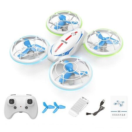 Four Axes Mini Drone RC Quadcopte r with Propeller with Auto Hover 360°Stuny Roll Kids Toys Gift , Easy to Fly Toys Drone for Boys Girls