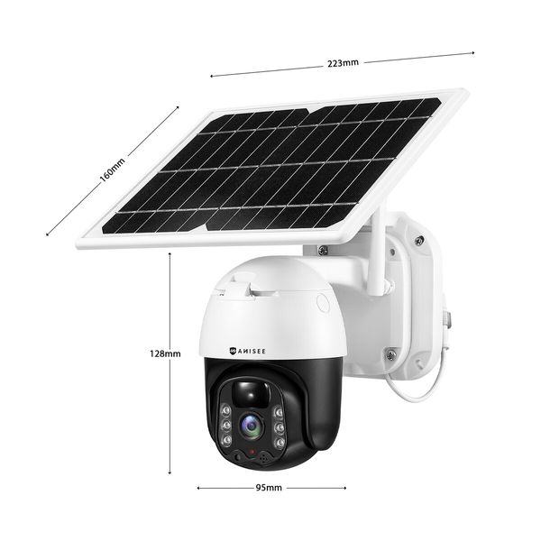 Solar Security Camera Home Wireless Spy CCTV Surveillance System 4G Indoor Outdoor with Battery Remote Control x 2