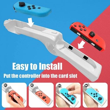 Game Controller, Shooting Game Gun Controller for Switch Switch OLED Hand Grips Hunting Games