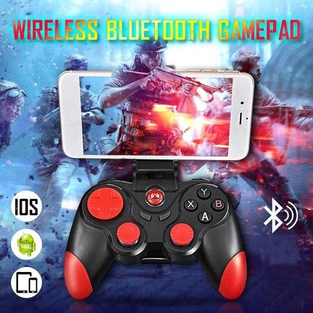 Wireless Dual-Vibration Gaming Controller (Black)