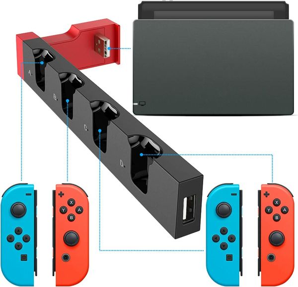 Charger for Switch and Switch OLED Joy Cons Controllers