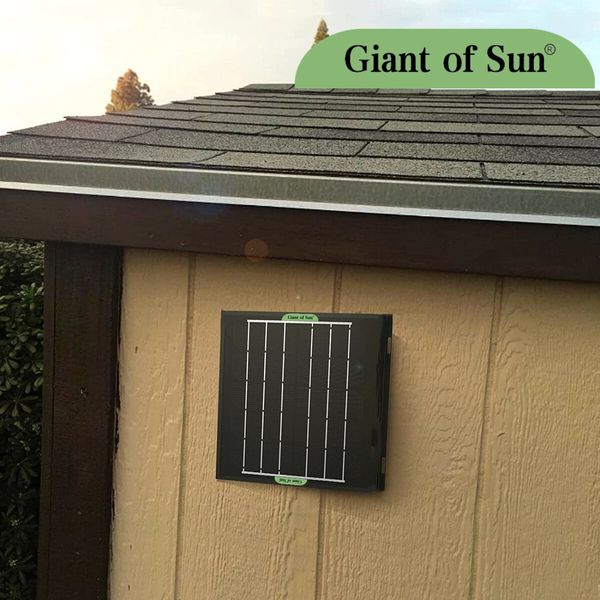 Solar Panel Fans Kit, 5W Fan  Ventilator Fan for Chicken Coops, Greenhouse, Pet House ,Car