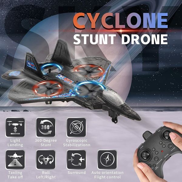 Drone Is Suitable For Children Ages 8 To 12 ,And Comes With Colored Led Lights And Remotely Controlled Aircraft