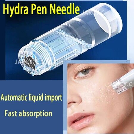 Microneedling Pen Automatic Serum HydraPen Skin Care Tool for Home Personal Use 10 Cartridges