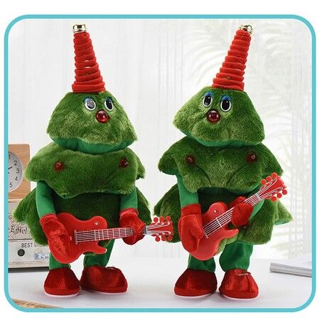 Electric Singing and Dancing Plush Funny Christmas Tree Mimicking Toys Gifts for Toddlers Kids