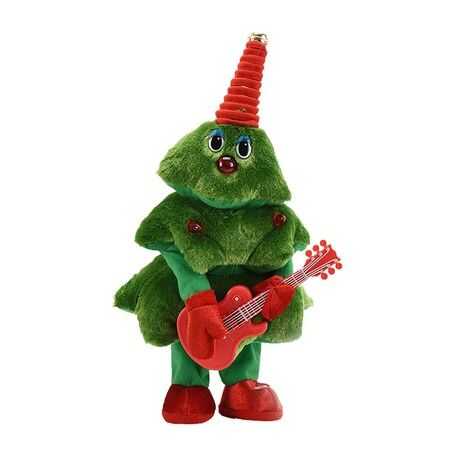 Electric Singing and Dancing Plush Funny Christmas Tree Mimicking Toys Gifts for Toddlers Kids