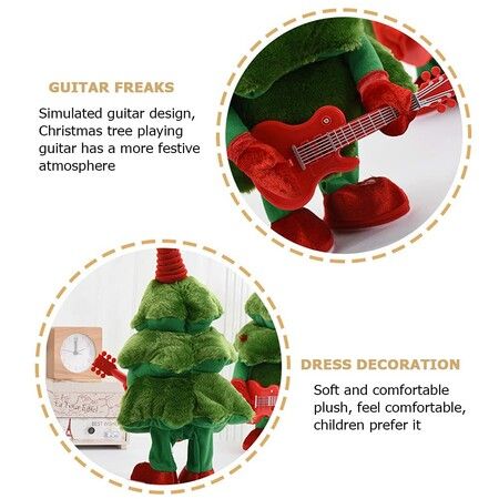 Electric Singing and Dancing Plush Funny Christmas Tree Mimicking Toys Gifts for Toddlers Kids