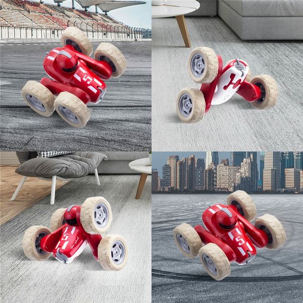 RC Cars Stunt car Remote Control Car Double Sided 360° Flips Rotating Outdoor car Toy Birthday Gift for Boys and Girls Ages 6-14?Red?