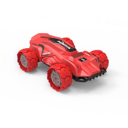 2.4 GHz Remote Control Stunt Drift Car 360°Flips All-round Driving RC Cars Toy for Boys Girls Age 14+ (Red)