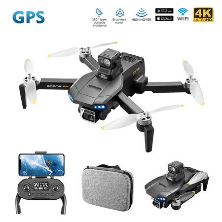 6K GPS Drone Dual HD Camera Laser Obstacle Avoidance Aerial Photography Brushless Motor Foldable Quadcopter